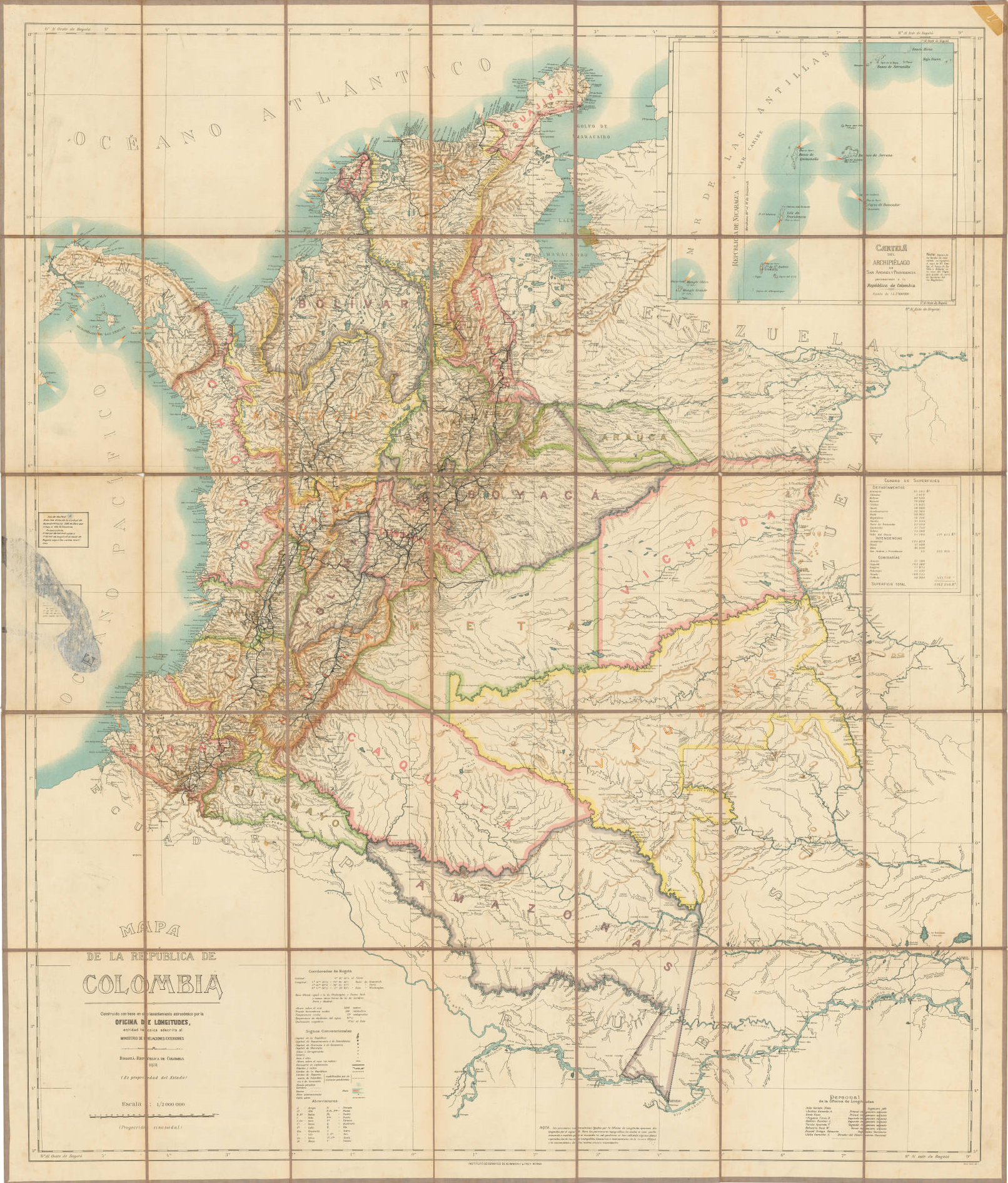 Mapa Antiguo Colombia